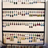 J09b. Earrings handcrafted from vintage Swarovski crystals. 